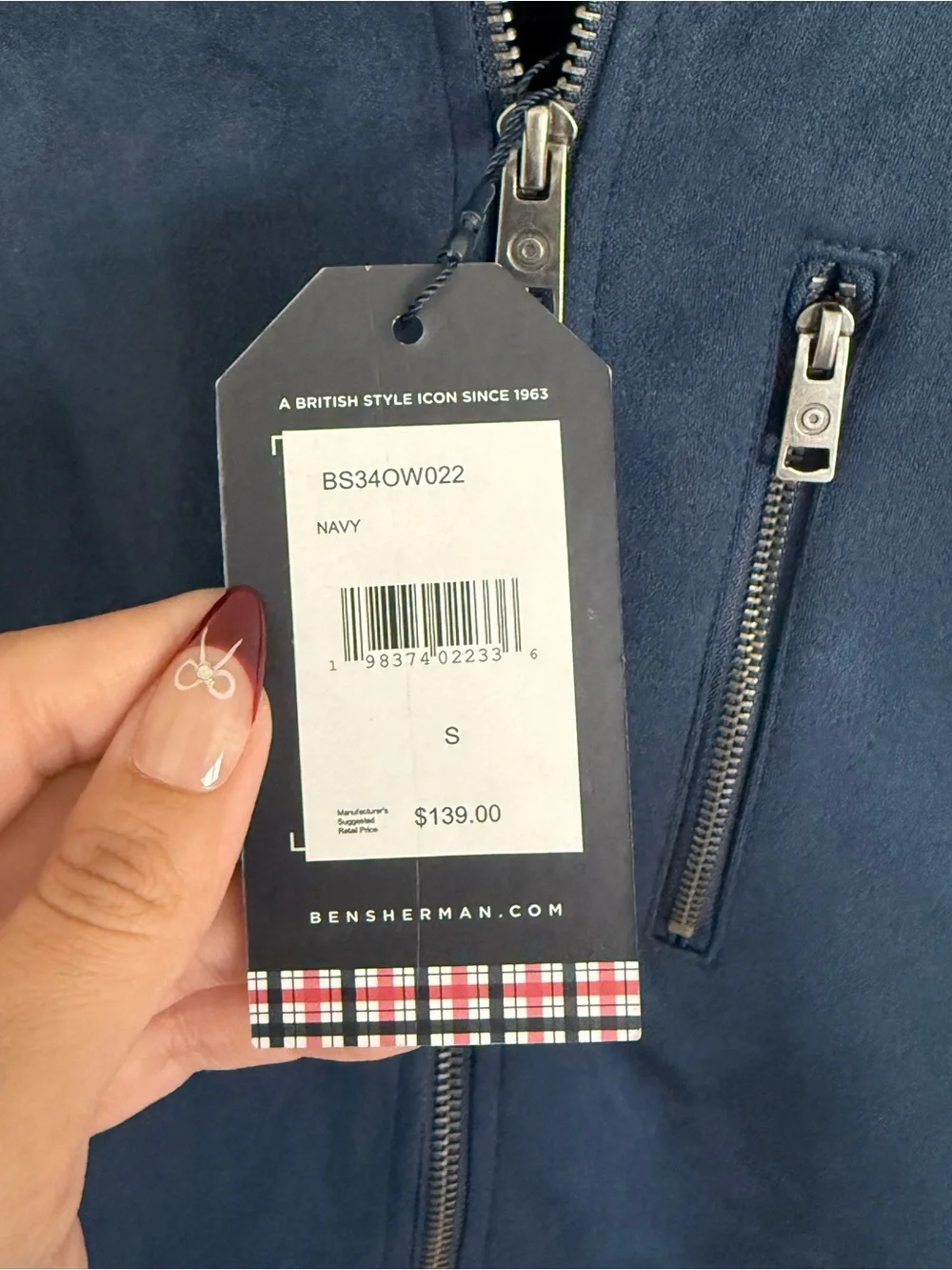 Ben Sherman slim bomber